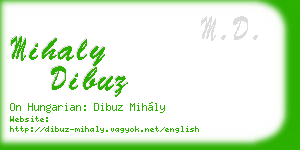 mihaly dibuz business card