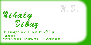 mihaly dibuz business card